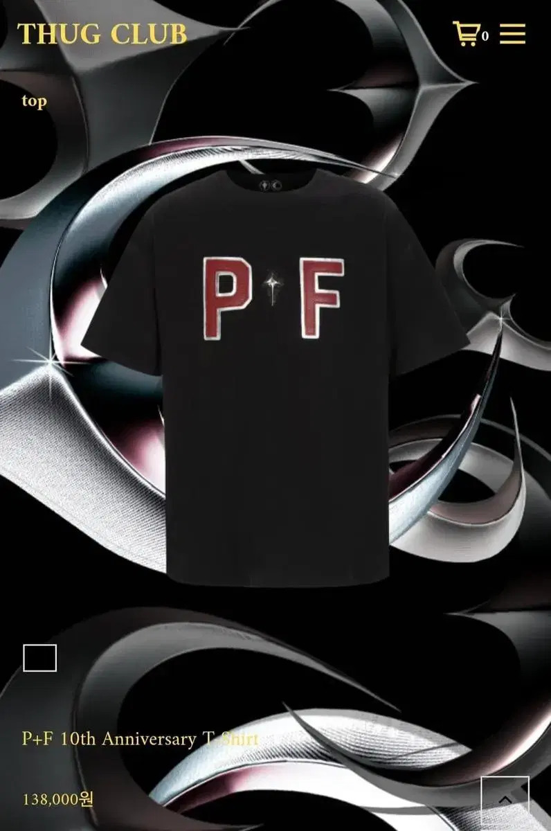 Thugclub PF collab t 떠그클럽 PF